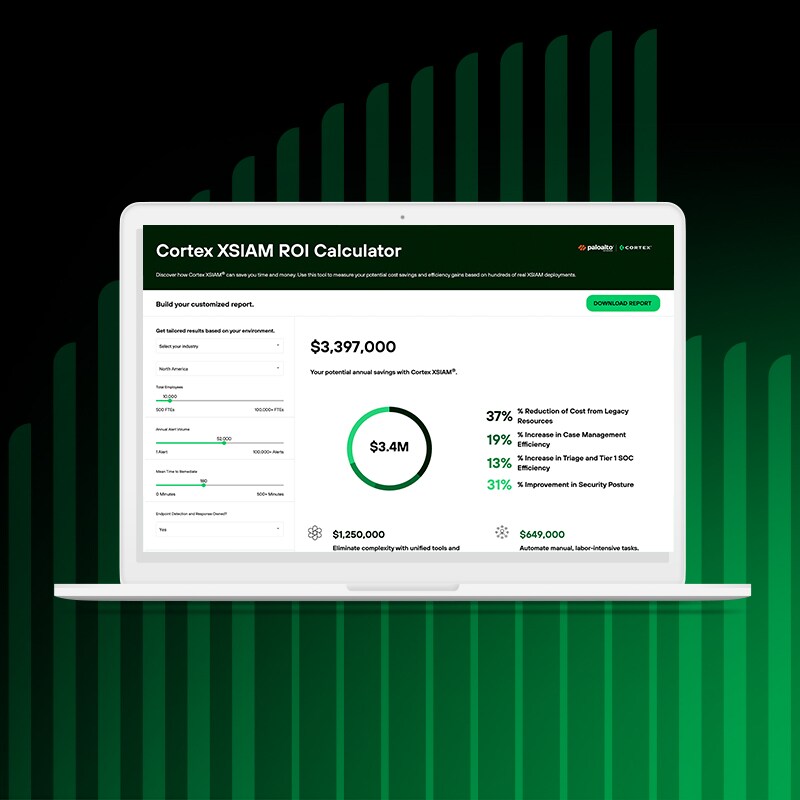 Custom value assessment of Cortex XSIAM 
