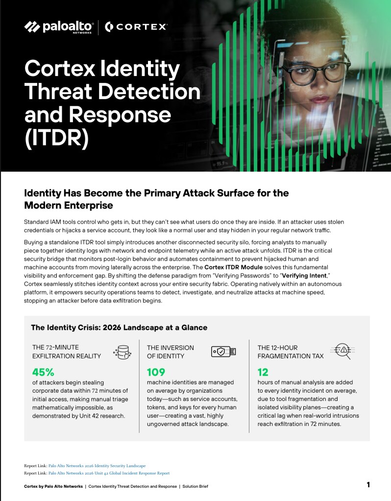 Cortex ITDR Solution Brief