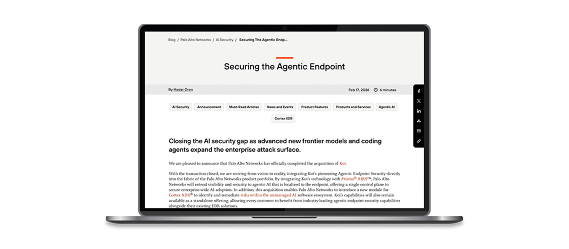 Securing the Agentic Endpoint