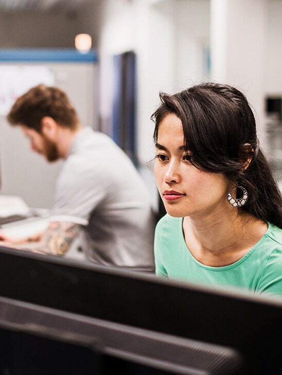 Man looking at phone