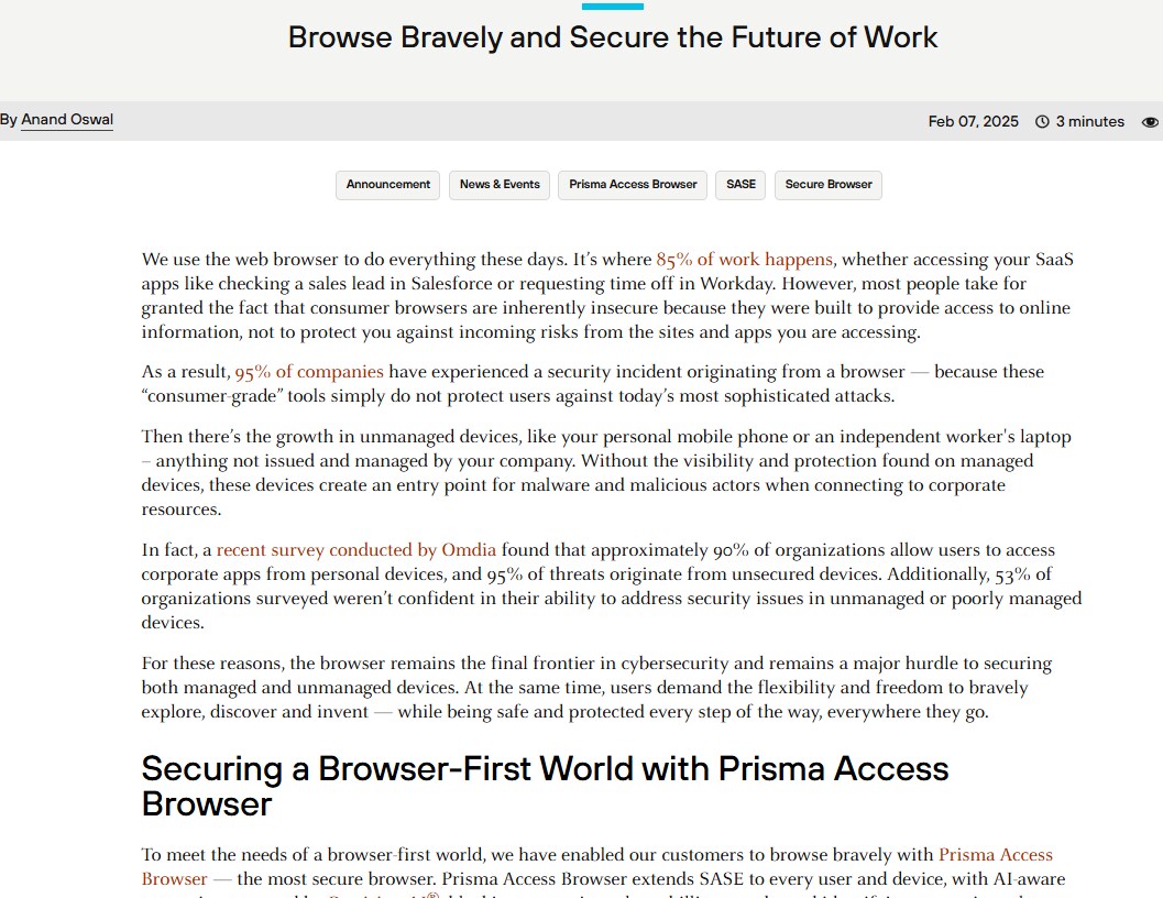Browse Bravely and Secure the Future of Work