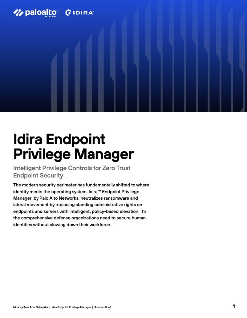 Solution Brief: Idira Endpoint Privilege Manager Identity Bridge