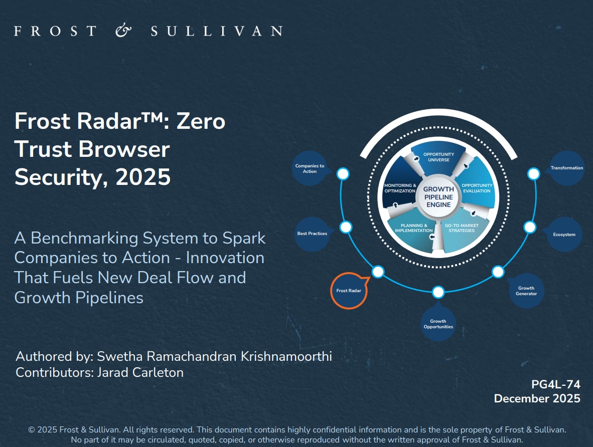 Frost Radar<sup>&trade;</sup>: Global Zero Trust Browser Security (ZTBS) Market 2025